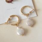 925 Sterling Silver Faux Pearl Drop Earring 1 Pair - S925 Silver - One Size