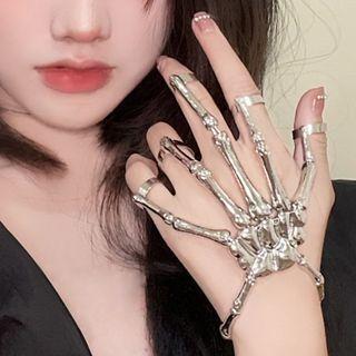 Skull Bracelet Silver - One Size