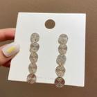 Disc Dangle Earring E2850 - 1 Pair - Silver - One Size