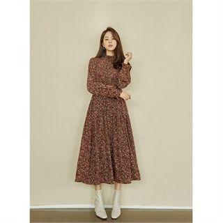 Frilled Tiered Maxi Floral Dress