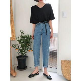 High-rise Tapered Jeans
