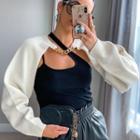 Long Sleeve Chained Knit Top