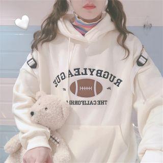 Rugby Print Hoodie