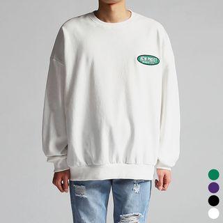 Embroidered-patch Over-fit Sweatshirt
