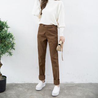 Slim-fit Woolen Pants