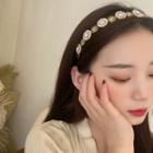 Flower Rhinestone Headband 1 Pc - Headband - Copper - One Size