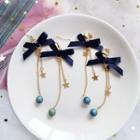 Ribbon Dangle Earring / Clip-on Earring