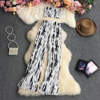 Set: Print Tube Top + Pants