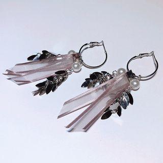 Strapped Fur Earring