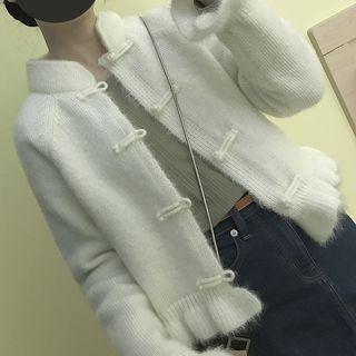 Scallop Hem Cropped Cardigan