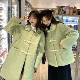 Collared Frog-button Coat / Jacket
