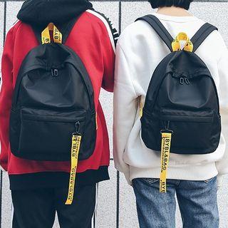 Strap Detail Nylon Backpack