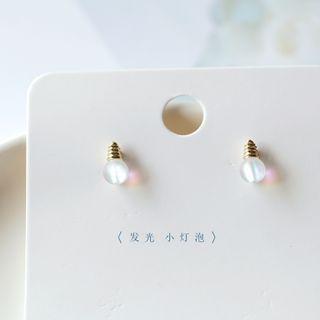 Light Bulb Stud Earring 1 Pair - As Shown In Figure - One Size