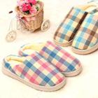 Couple Matching Gingham Slippers