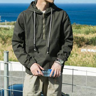 Zip Placket Hoodie