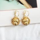 Lion Drop Earring 1 Pair - Gold - One Size