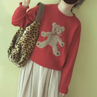 Bear Embroidered Sweater