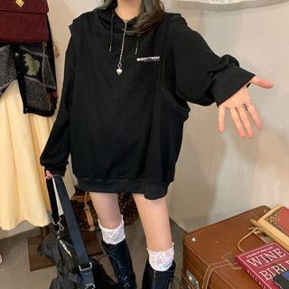 Long-sleeve Hoodie / Printed Loose Fit Vest
