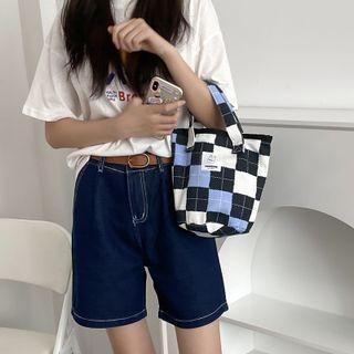 Plaid Handbag / Tote Bag