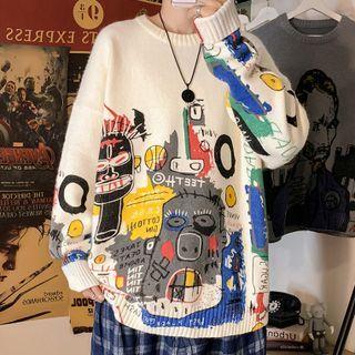Graffiti Jacquard Sweater