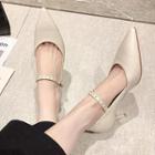 Pointed High Heel Mary Jane Shoes