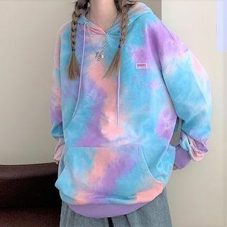 Tie-dye Loose-fit Printed Hoodie