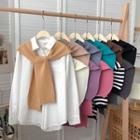 Color Panel Striped Scarf
