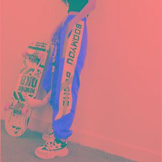 Lettering Trim Jogger Sweatpants