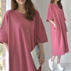 Boxy-fit Long T-shirt Dress