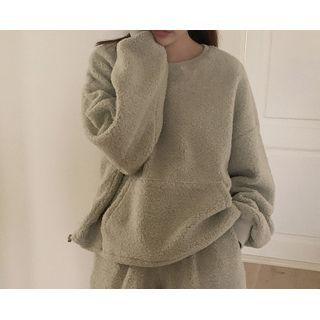 Drawstring-hem Oversize Dumble Sweatshirt