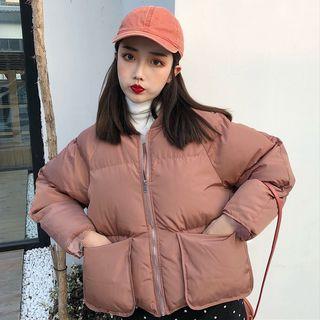 Dual-pocket Zip Padded Jacket