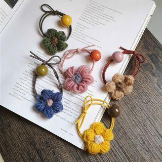 Crochet Flower Hair Tie