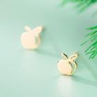 925 Sterling Silver Fruit Earring 1 Pair - S925 Silver - Gold - One Size
