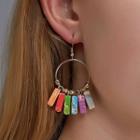Gemstone Fringed Earring 1 Pair - 01 - 1664 - Kc Gold - One Size