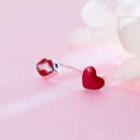 Heart & Lips Non-matching Stud Earring