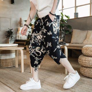 Printed Cropped Pants (various Designs) / Set