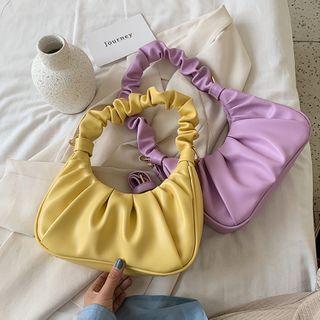 Plain Shirred Hobo Bag