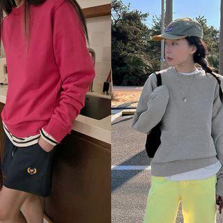 Daily Basic Color Sweatshirt