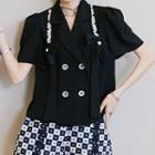 Short-sleeve Double Breasted Blazer / Shorts / Set