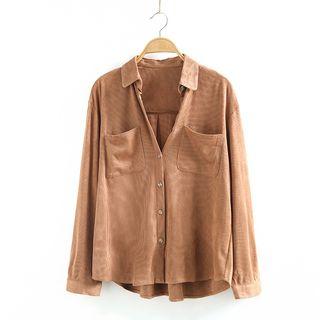 Corduroy Shirt Coffee - One Size