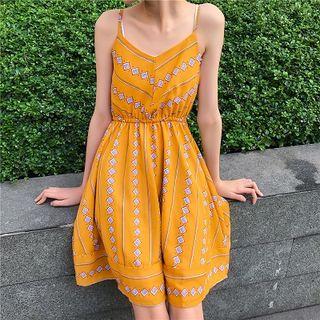 Print A-line Sundress