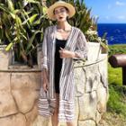 3/4-sleeve Print Light Jacket