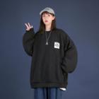Heart Embossed Sweatshirt