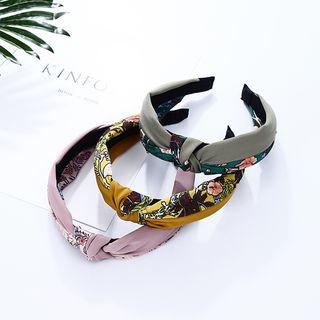 Floral Print Knot Hair Band