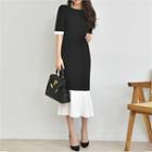 Short-sleeve Long Mermaid Dress