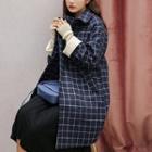 Plaid Double Button Coat