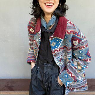 Printed Button-up Jacket