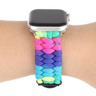 Rainbow Faux Leather Apple Watch Band