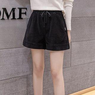Wide Leg Corduroy Shorts