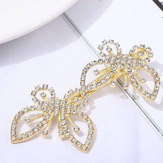 Butterfly Rhinestone Alloy Hair Clip